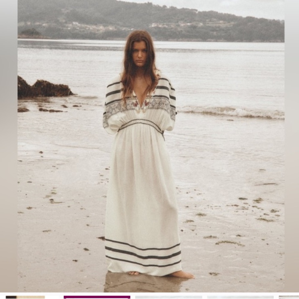 Zara kaftan beaded dress - Picture 3 of 8